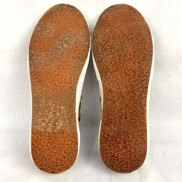 Superga Velvet Zebra Sneakers 2750 Sz 9.5 Tennis Shoes Joggers Gym Shoes Animal - Picture 8 of 9